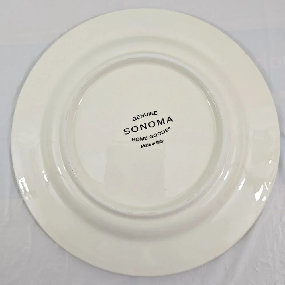 Sonoma Home Goods Strawberry Luncheon Dessert Plates Made in Italy – Set of 3